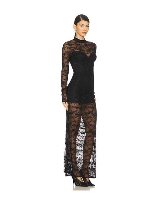 OW Collection Black Addison Maxi Dress