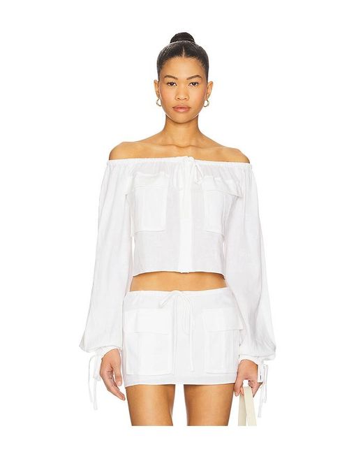 GUIZIO White Akiko Top