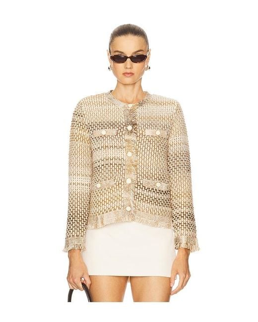 Veronica Beard Natural Sariyah Knit Jacket
