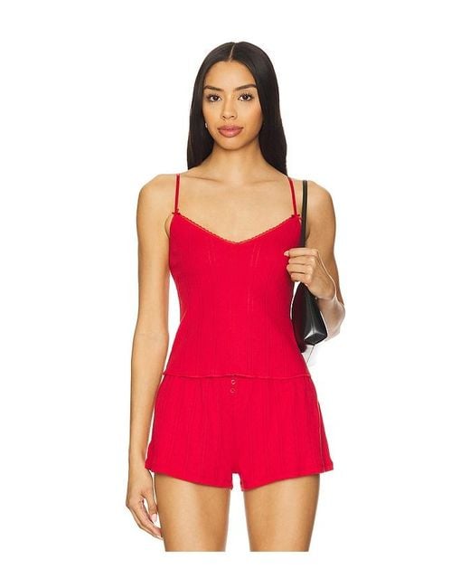 Cou Cou Intimates Red The Long Cami Top