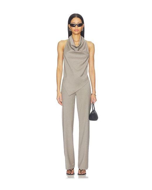 St. Agni Natural Wool Cowl Backless Top