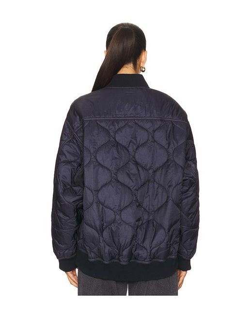 Agolde Blue Isla Quilted Jacket