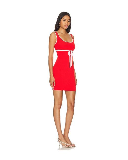 Amanda Uprichard Red Lucy Knit Mini Dress