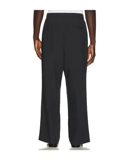 Fear Of God Black Pleat Front Drawstring Pant for men