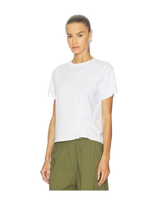 Velvet By Graham & Spencer White Rhou Short Sleeve Tee