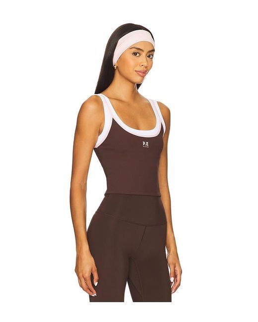 P.E Nation Forward Tank Top Brown