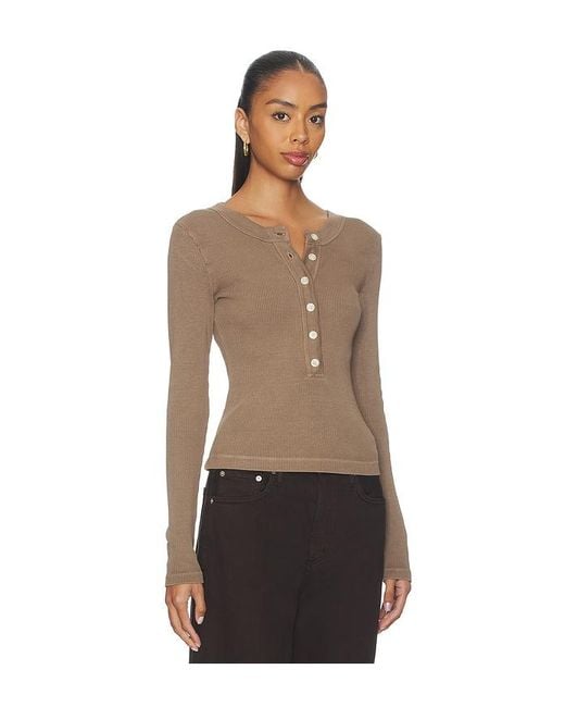 Citizens of Humanity Gray Varra Henley Top