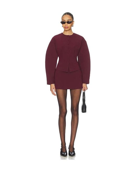 ALL THE WAYS Red Mamie Mini Skirt
