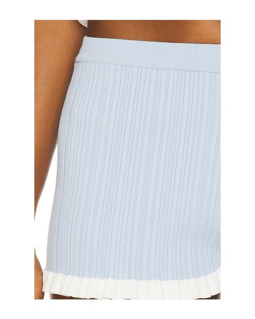 Lovers + Friends Blue Marna Rib Short