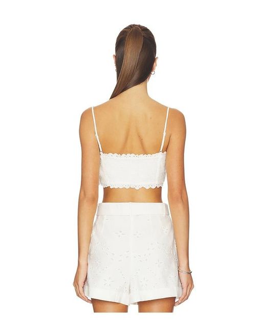 Hemant & Nandita White Bandeau Top