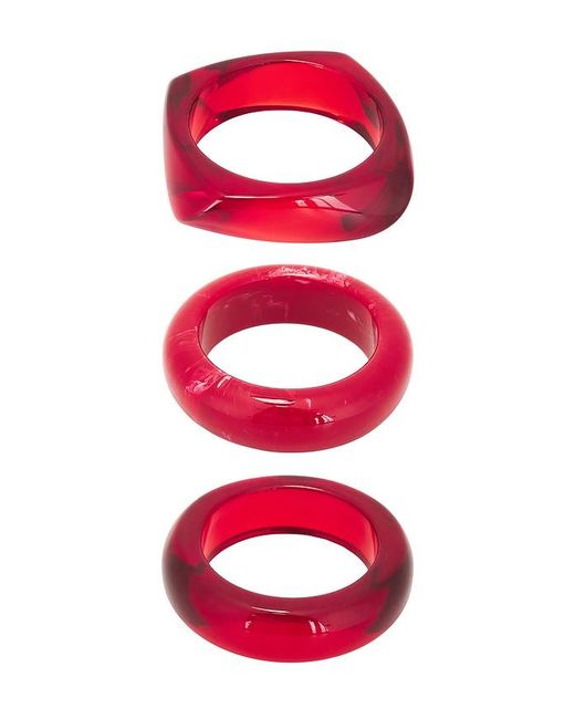 Luv Aj Red The Formentera Bangle Set