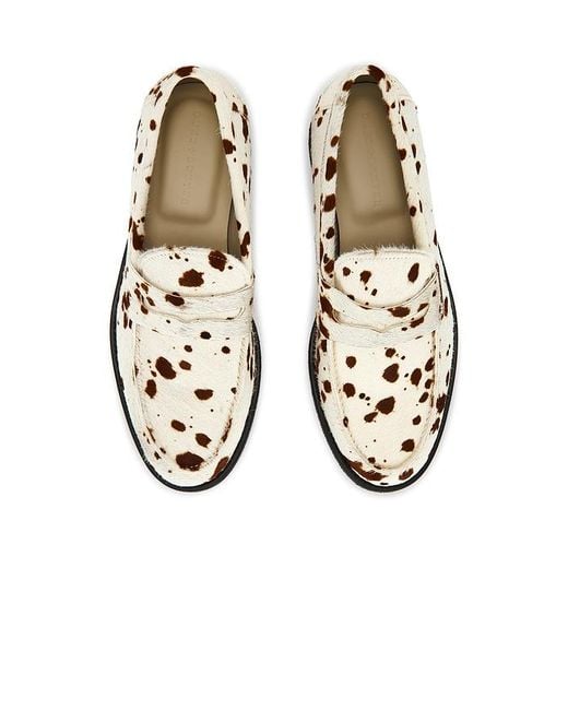 Duke & Dexter White Wilde Pony Penny Loafer for men