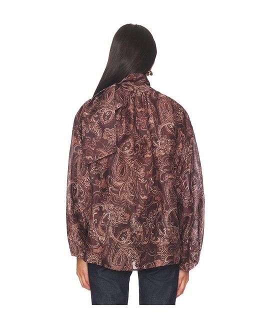L'Agence Red 'Agence Oversize-Bluse Rhett