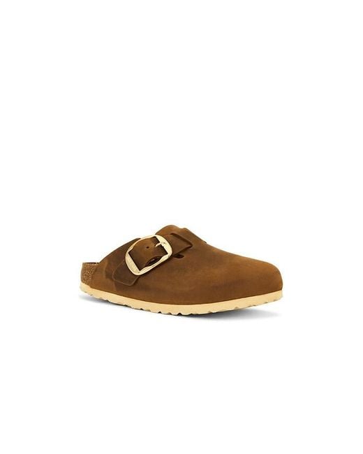Birkenstock Brown Boston Big Buckle Clog