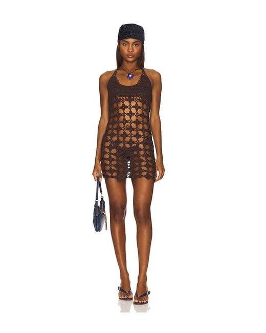 Vestido Karol En Color Chocolate Talla En superdown de color Brown