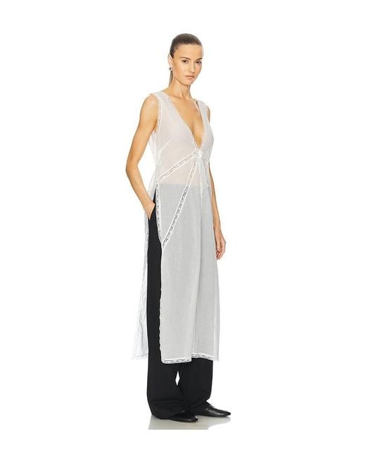 Helsa White Voile Daylight Nightgown