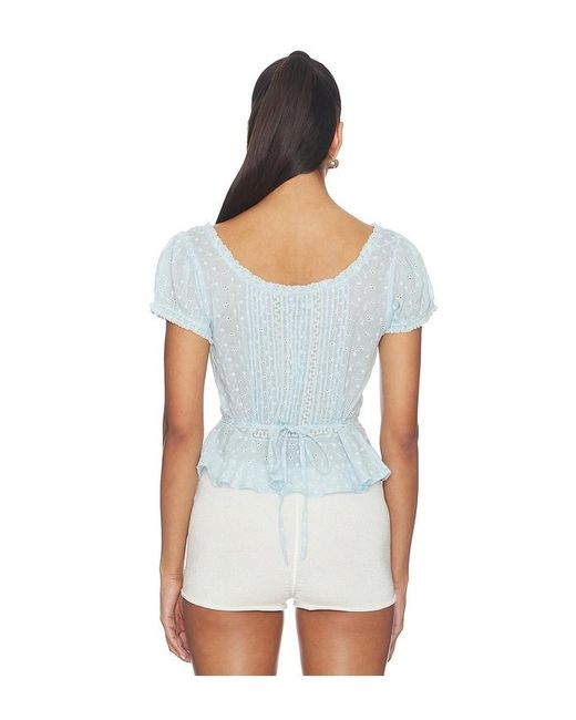 Rixo White Sandi Top