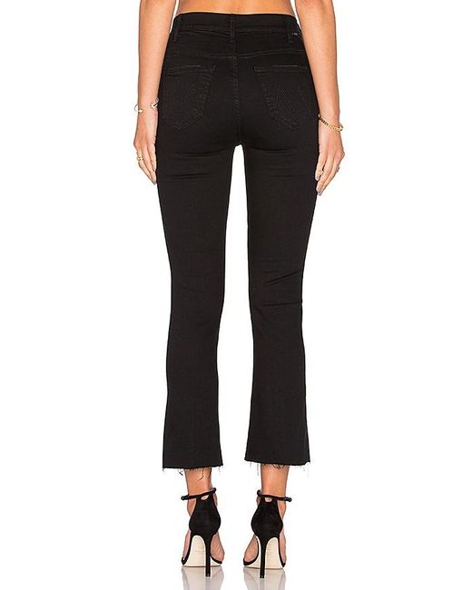 Mother Black The Hustler Ankle Fray Jeans
