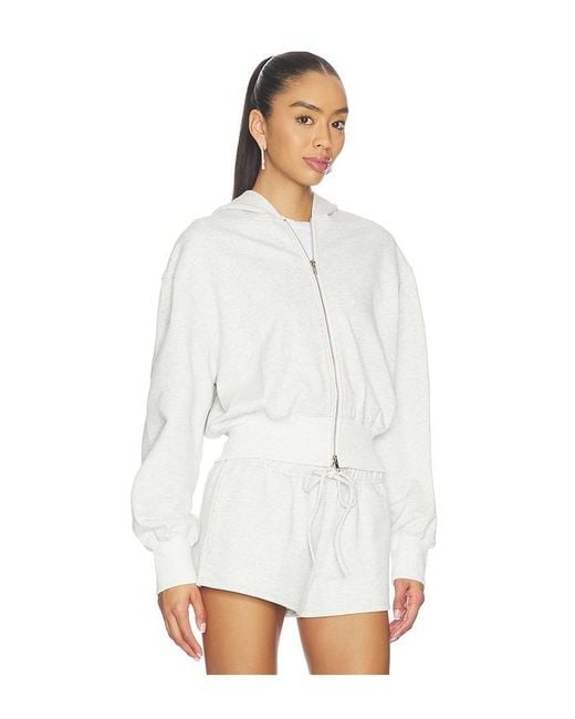 superdown White Blanka Zip Up Hoodie