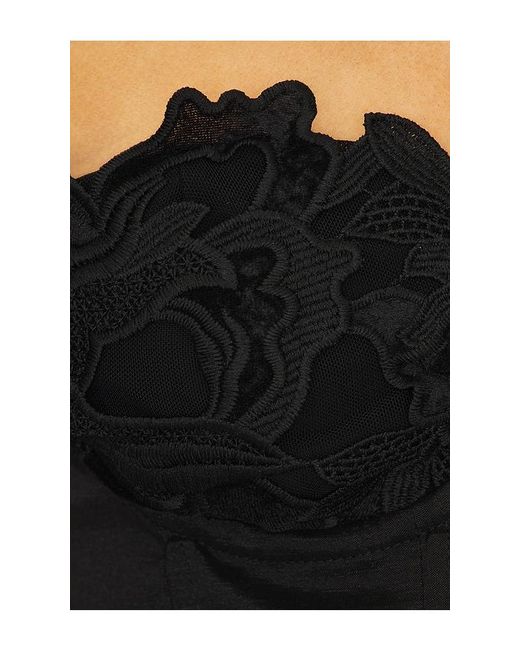 LPA Black Rosetta Mini Dress