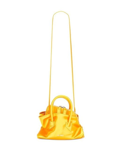 The Attico Yellow La Passeggiata Mini Top Handle Bag