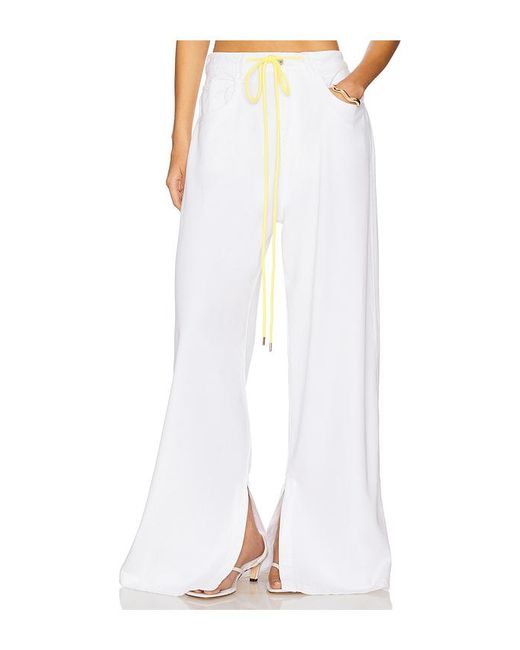 ICON DENIM White Gracy Wide Leg Jogger Jeans