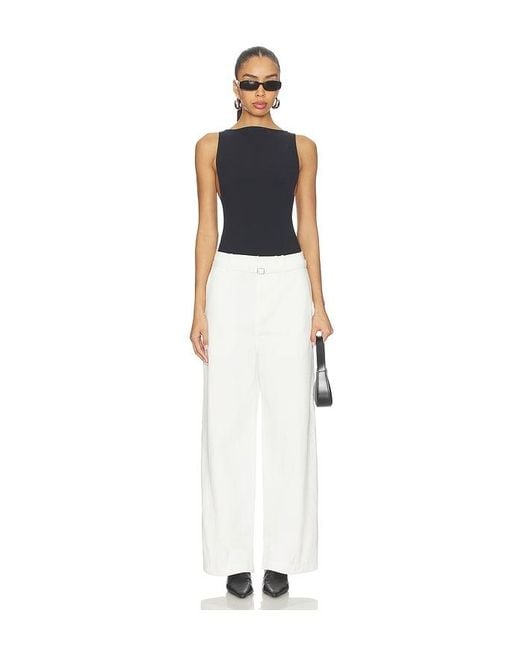 Elodie the Label White Jacob Twill Pants