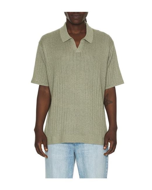 Marine Layer Green Liam Sweater Polo for men