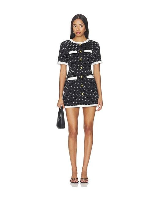 Maude Club Black Taylor Dress Dotted
