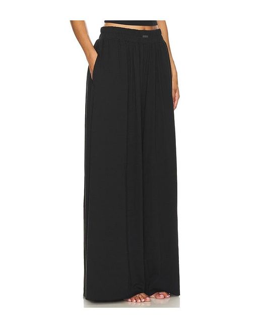 Lunya Black Organic Pima Wide Leg