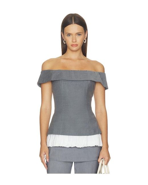 Maude Club White Ivy Top