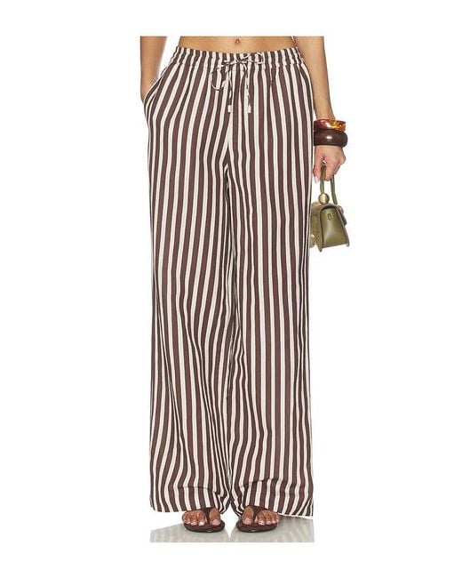 Rococo Sand White Straight Pants