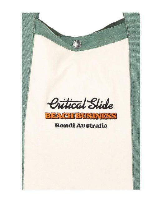 Critical Slide Green Business Beach Bag for men