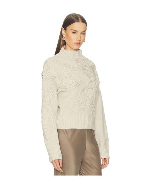 Cult Gaia Natural Deva Knit Sweater