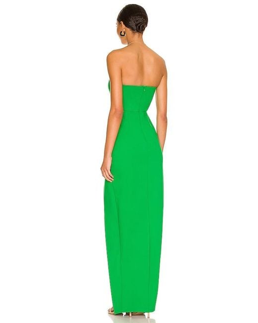 Ryleigh Strapless Maxi Dress superdown de color Green
