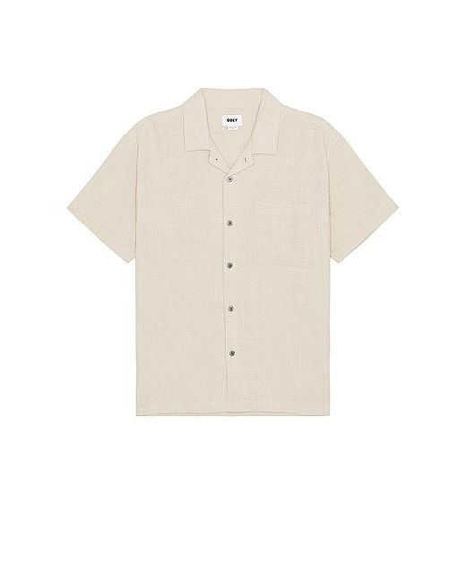 Obey White Feather Shirt for men