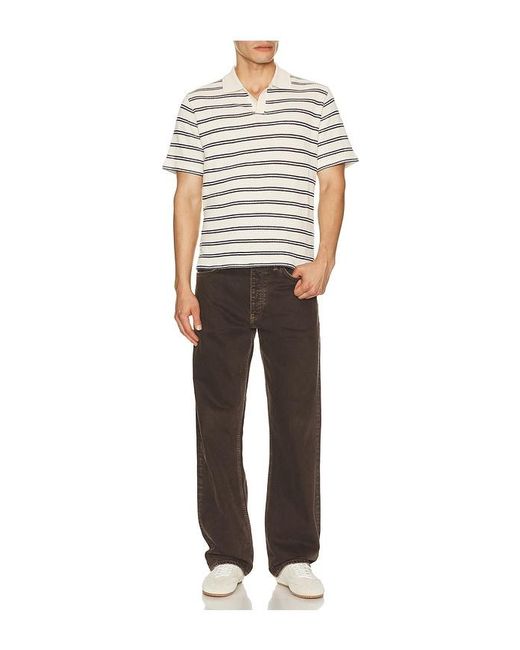 Percival Multicolor Moore Open Collar Polo for men