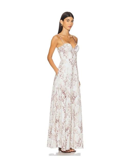 L'Agence White Maxikleid Sutton