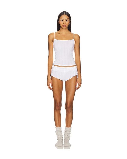 Negative Underwear White Whipped Mini Short