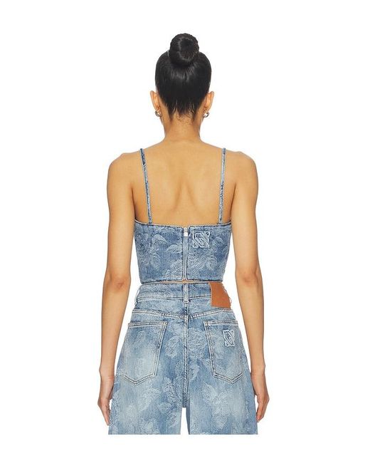 GIUSEPPE DI MORABITO Blue Denim Top