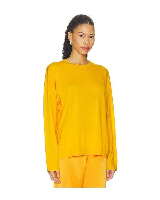 Leset Yellow James Oversized Crewneck