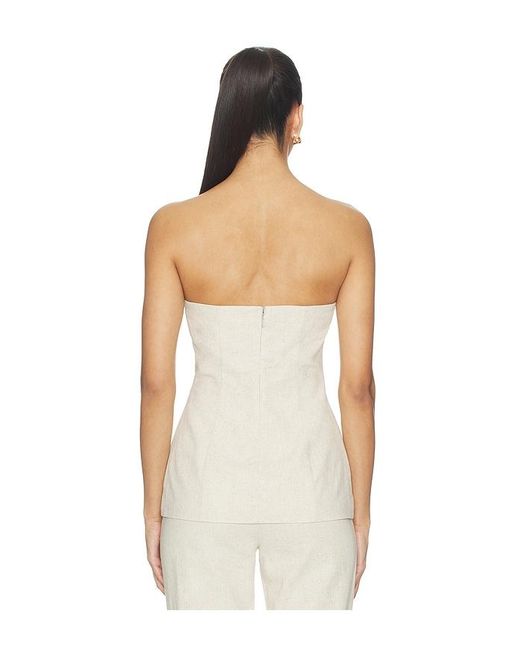ALL THE WAYS Natural Kenna Strapless Top