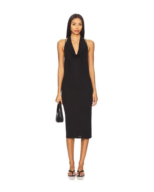 geel Black Sill Dress