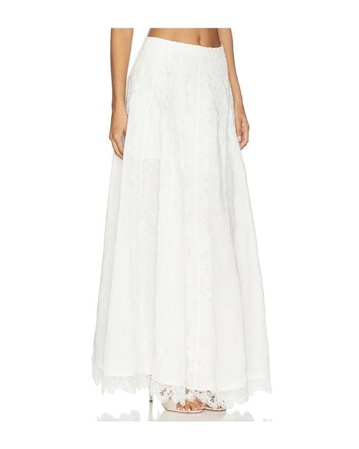 Waimari White Resplandor Maxi Skirt