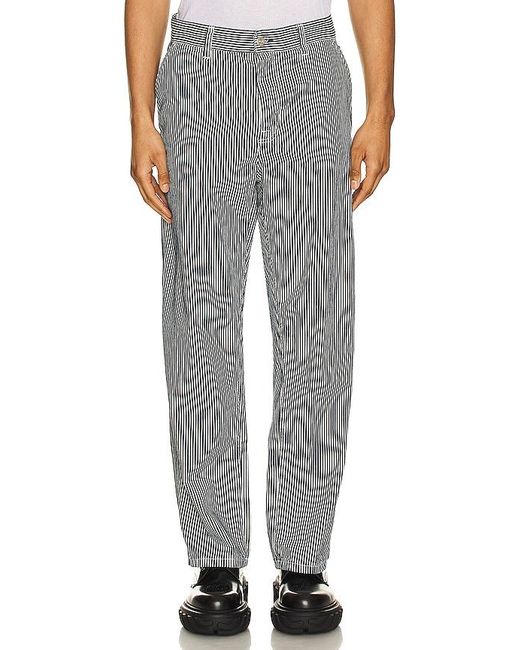 Nudie Jeans Gray Tuff Tony Hickory Pants for men