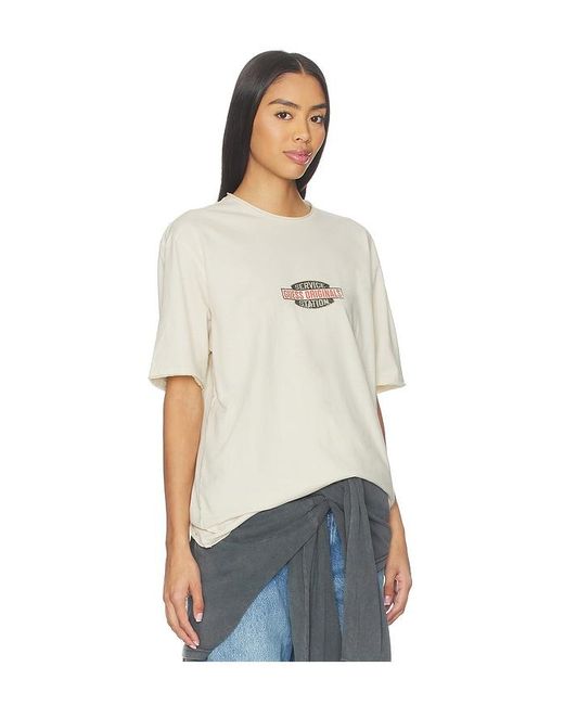 Guess White Service Station Tee for men