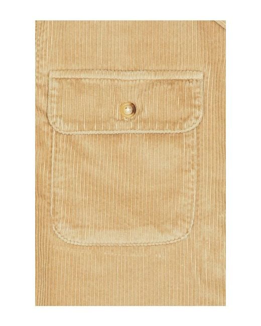 Polo Ralph Lauren Natural Wide Wale Corduroy Teton Camp Shirt for men