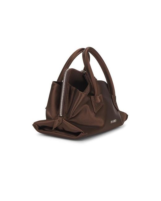 The Attico Brown La Passeggiata Mini Top Handle Bag