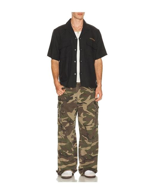 AllSaints Black Dunloe Shirt for men