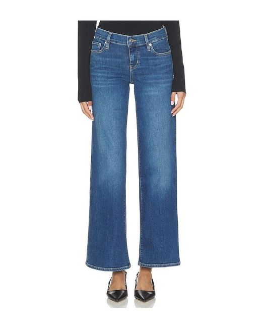 FRAME Blue Low Rise Le Slim Palazzo Jeans